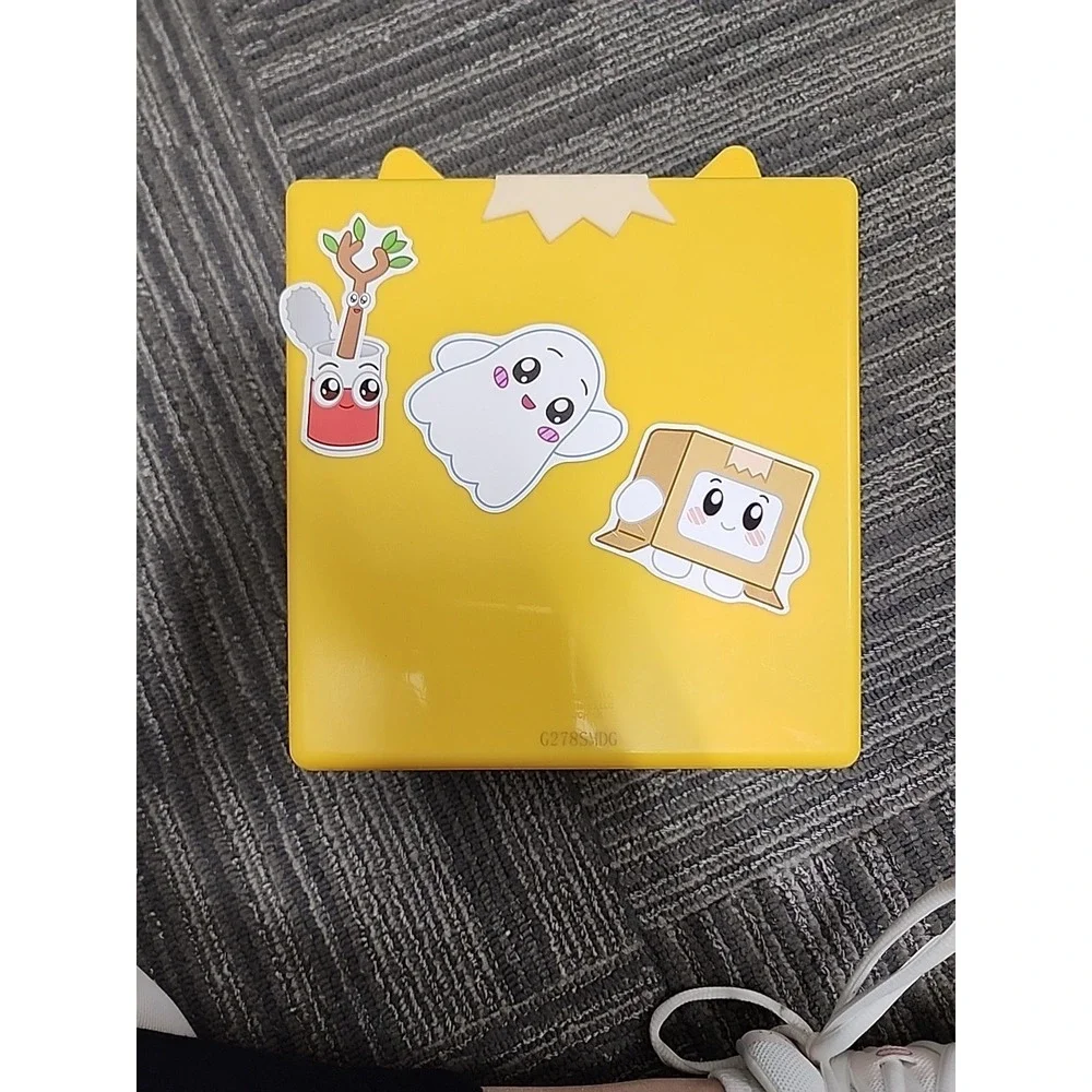 Lankybox Bonkers Foxy Box Yellow Lanky‎ Box Empty Carry Storage Case Plastic
